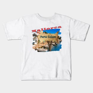 Porto Colom, Mallorca Spain Kids T-Shirt